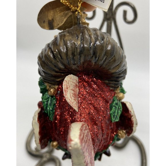 Katherine's Collection red fish lips ornament Christmas tree gold crown glitter - Picture 7 of 13